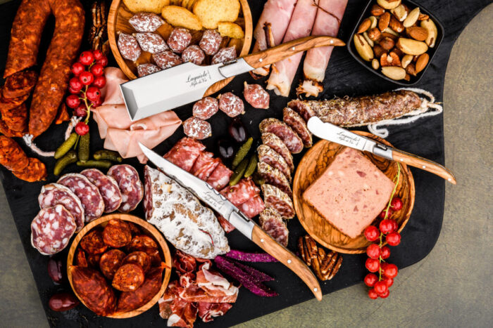 Charcuterie-Set, 3-teilig olive
