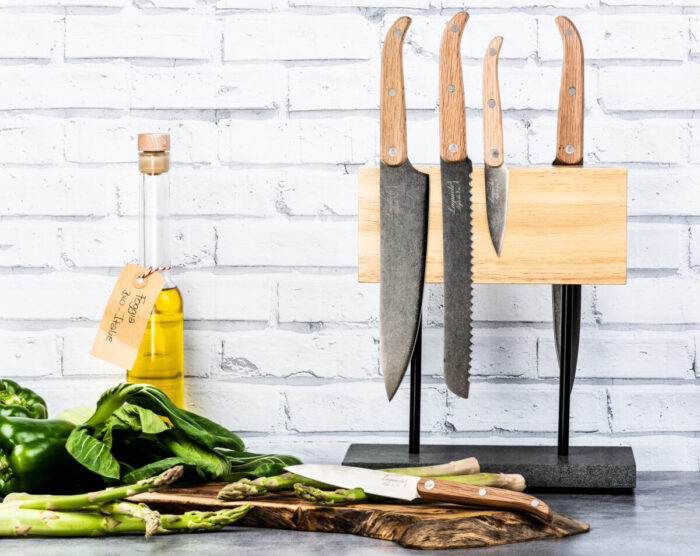 Messerblock mit Natursteinfuß Eiche Style de Vie