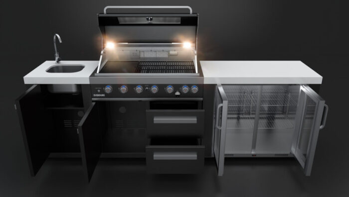 Flambierbar.de by Röckl Küchen - Outdoorküche NEO Black Steel von EVERDURE