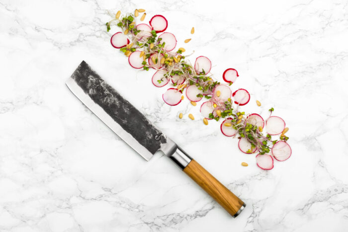 Hackbeil handgeschmiedet - Forged Olive – Bild 3