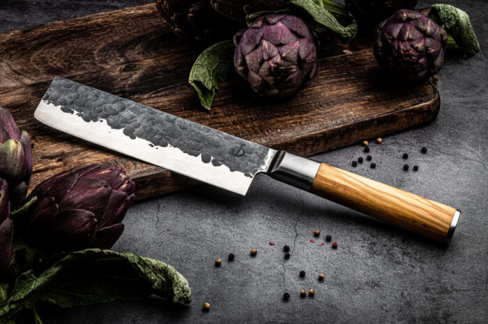 Hackbeil handgeschmiedet - Forged Olive – Bild 6