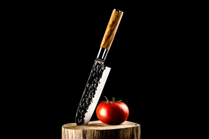 Santokumesser 18 cm handgeschmiedet - Forged Olive – Bild 6