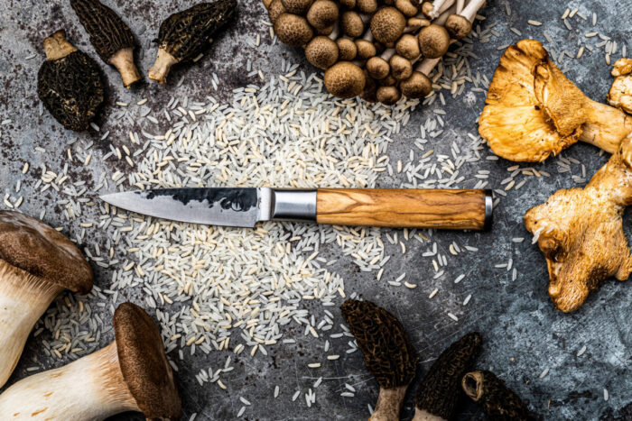 Gemüsemesser handgeschmiedet 8,5cm - Forged Olive – Bild 3
