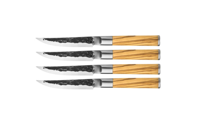 Steakmesser-Set handgeschmiedet 4-teilig - Forged Olive – Bild 3