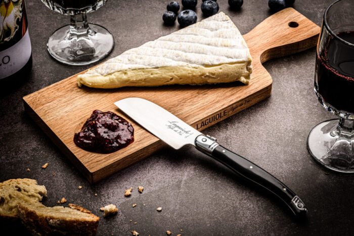 Käsemesser Santoku mit Schneidebrett - Laguiole