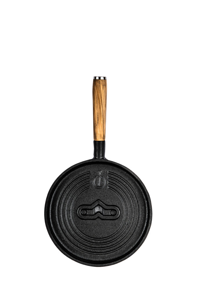 Forged Servierpfanne für Churrasco Spieße