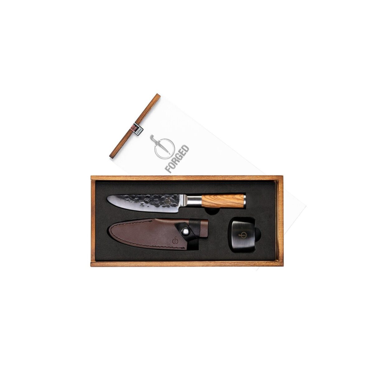 Kinder Messer Set Olive handgeschmiedet Kindermesser
